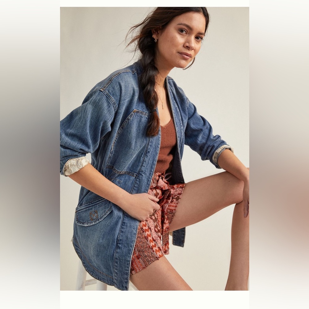 Anthropologie Pilcro Denim Kimono
